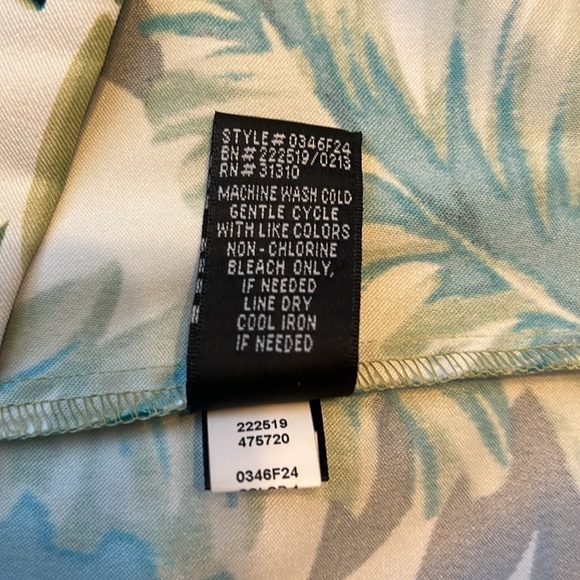 AB Studio Tropical Form Fitting Spandex Midi Dress, Sz. 2. - Picture 11 of 11